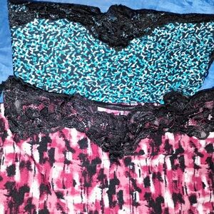 EUC Lot of Two Lace Trimmed Camis